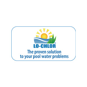 The proven solution to<br>your pool water problems<br><strong>Lo-Chlor</strong>